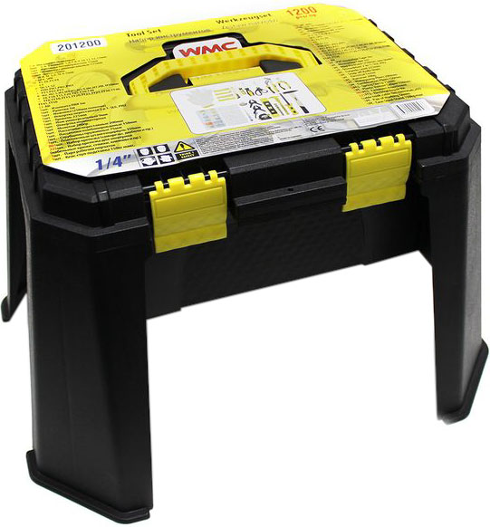 Набор ручного инструмента WMC TOOLS 1/4'' 6-гранные 1200 шт. WT-201200