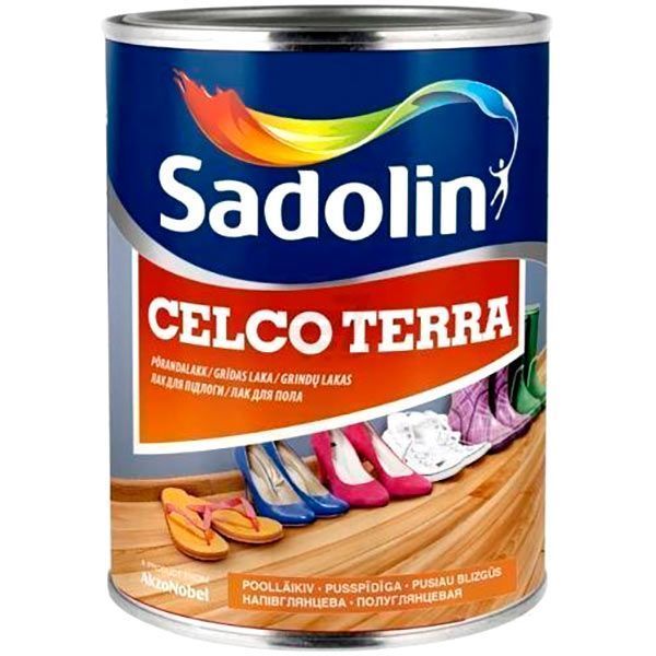 Лак для пола Celco Terra 45 Sadolin полуглянец 1 л