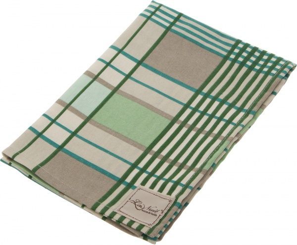 Полотенце кухонное Шато клетка зеленая 44x66 см La Nuit зеленый 