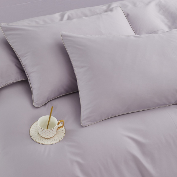 Комплект постільної білизни Solid 2 однотонний сірий La Nuit 