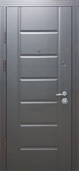 Дверь входная Булат Гарант 117 венге горизонт темный 2050x850мм левая