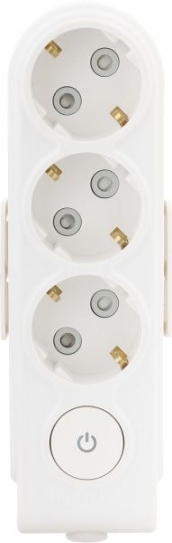 Колодка Makel с защитными шторками с заземлением 3 гн. белый N3310000 