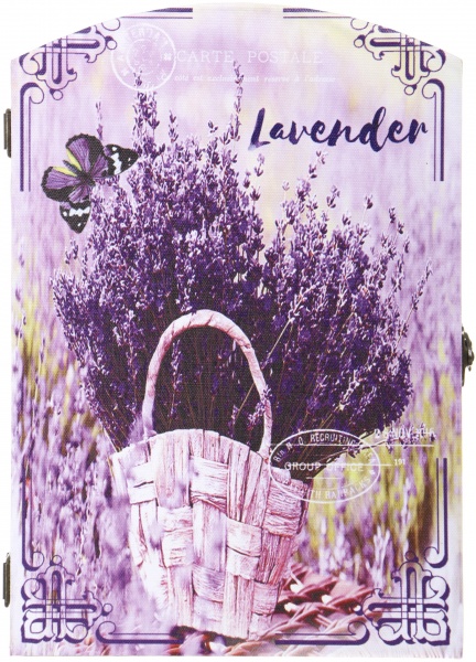 Ключница Лаванда корзине, на шесть крючков