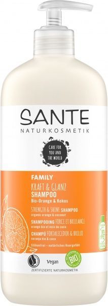Биошампунь для волос Sante Апельсин и Кокос укрепляющий 500 мл