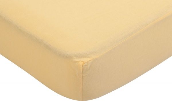 Простынь на резинке 100x200 см желтый Luna 