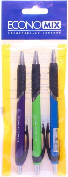 Набор ручек шариковых Economix Element E10561 3 шт. 