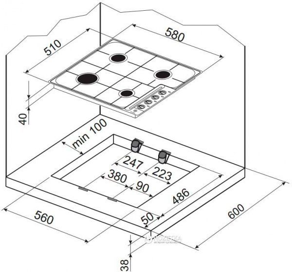 Варочная поверхность Hansa BHGA62039
