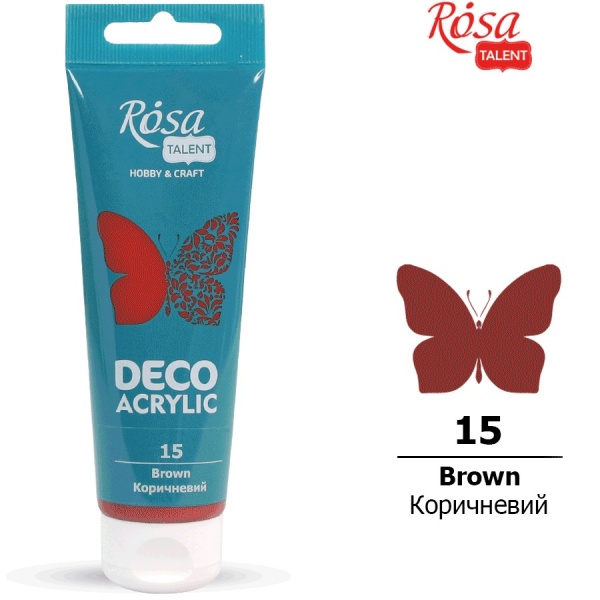 Акрил для декора Коричневый 75 мл Rosa Talent
