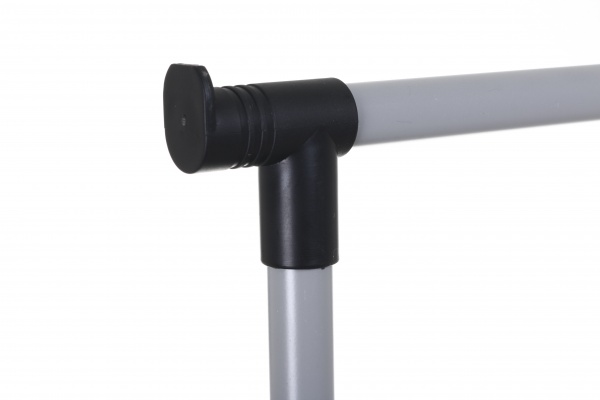 Держатель для одежды 800x420x950 (1650) мм одинарный передвижной на колесах черный