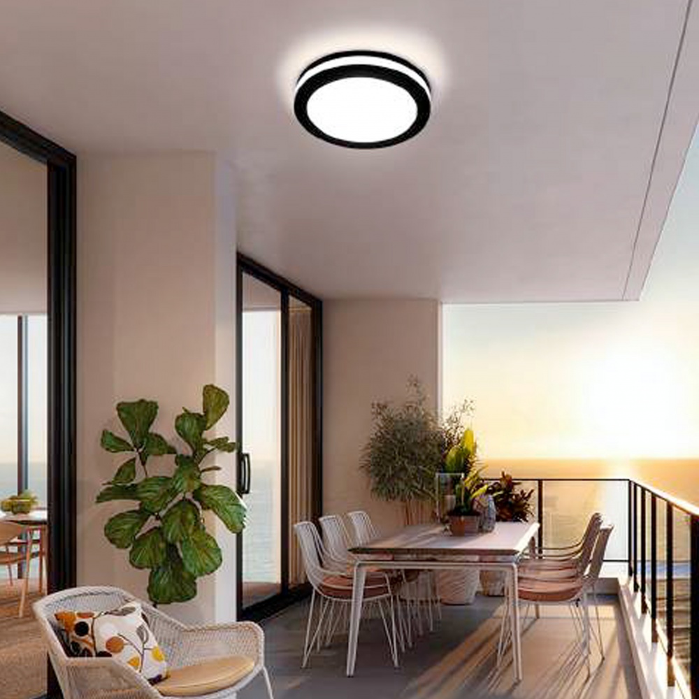 Світильник стельовий HOROZ ELECTRIC SCARLET 30 Вт чорний 6400 К 016-070-0030-020