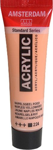 Краска акриловая неаполитанский желто-красный 224 20 мл Amsterdam Standart Royal Talens