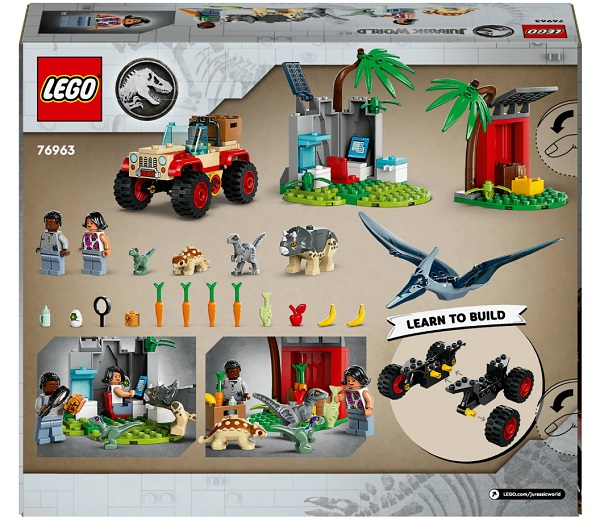 Конструктор LEGO Jurassic World Центр порятунку малюків динозаврів 76963