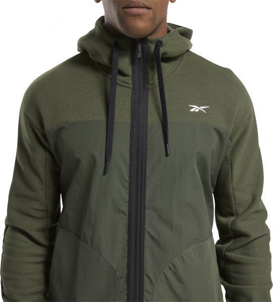 Джемпер Reebok TS Knit-Woven FZ Ho FU2925 р. L зелений