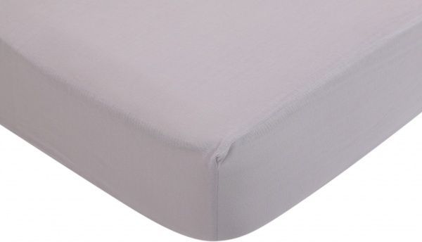 Простынь на резинке 180x200 см голубой Luna 