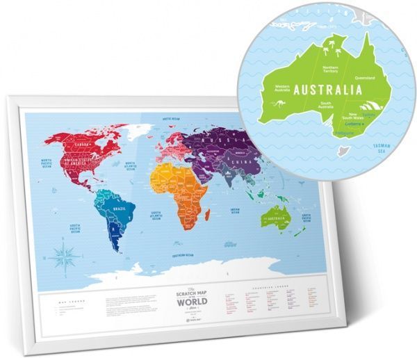 Скретч-карта мира 