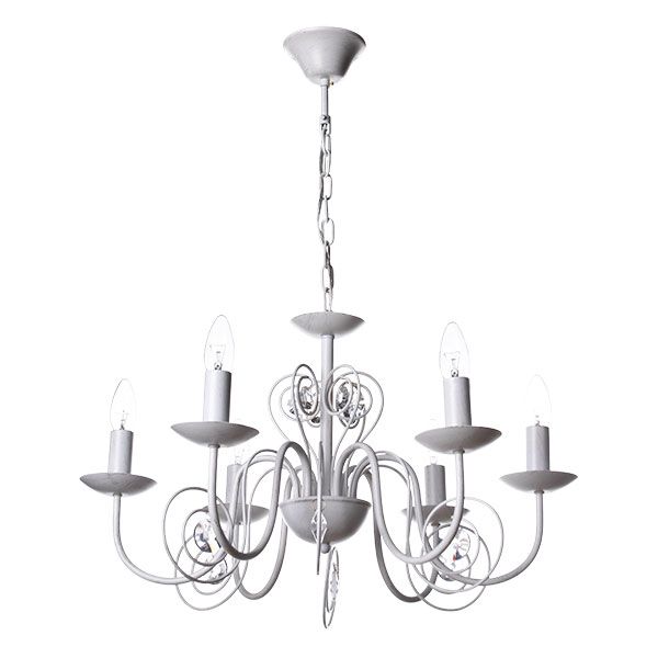 Люстра подвесная Victoria Lighting 6xE14 белый Luce/SP6 