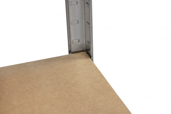 Стелаж металевий Меткас з полицями із МДФ В114/2 1800x900x400 мм сірий 