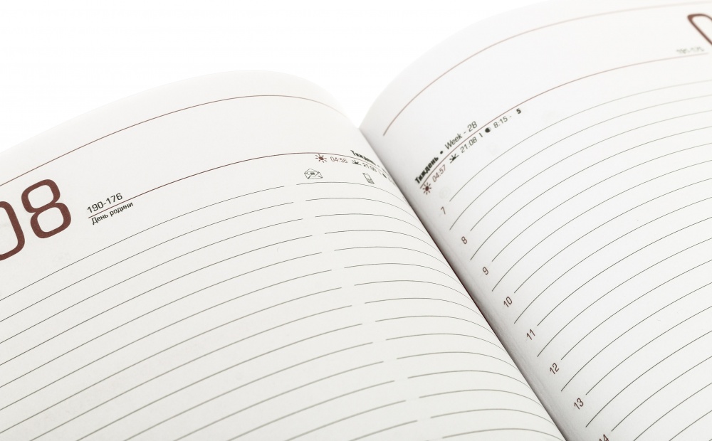 Дневник датированный Economix A5 2025 E21851 желтый