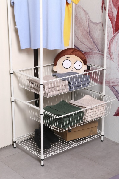 Вешалка для одежды FW-9970PB гардеробная 1800x750x450 мм белый