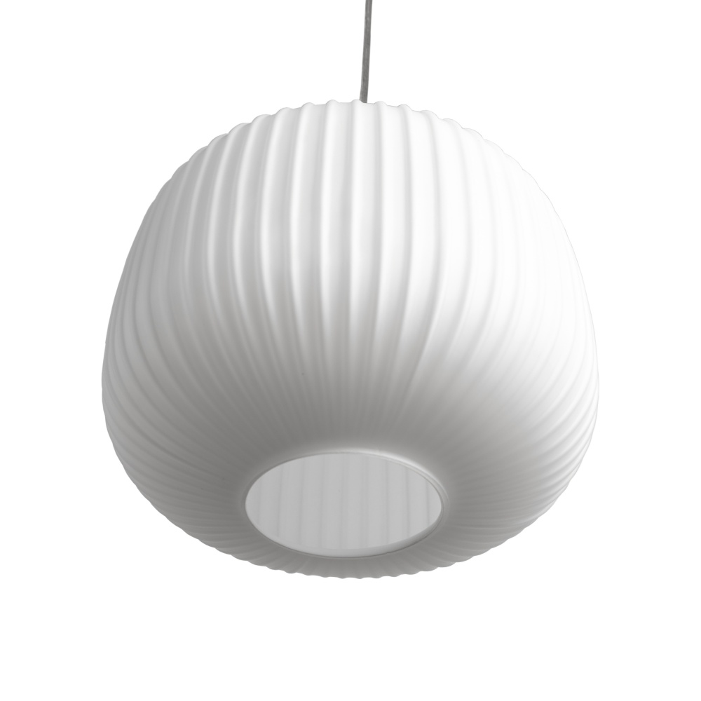 Підвіс Miorro Bravo 120х25 сатин.нікель/білий метал/скло 1x40 Вт E27 білий крем 51-310-008