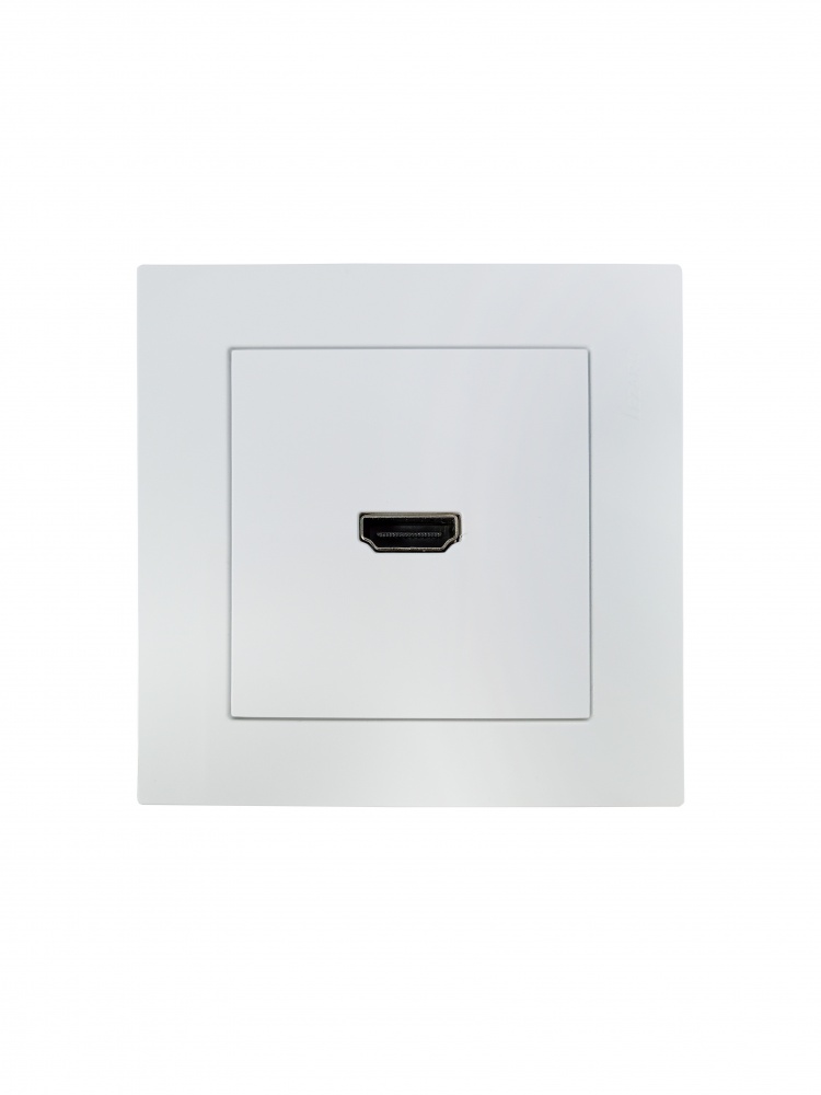 Механизм розетки HDMI Lezard Vesna белый 742-0288-203