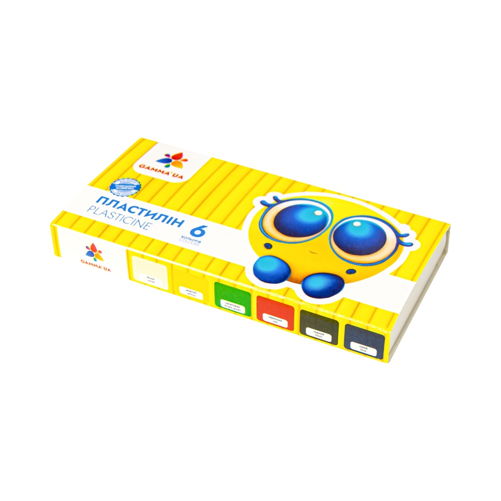 Пластилін восковий 6 кольорів Райдуга-Трейд