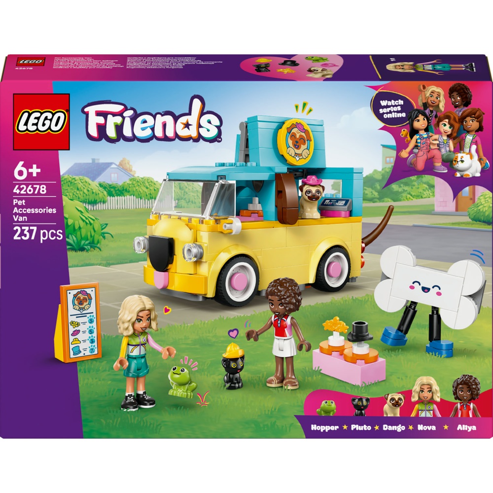 Конструктор LEGO Friends Фургон с аксессуарами для питомцев 42678