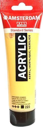Краска акриловая неаполитанский желтый темный 223 20 мл Amsterdam Standart Royal Talens
