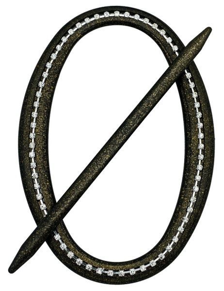 Декор Овал Элит 180х125 мм старое золото D0003-15 MISLT