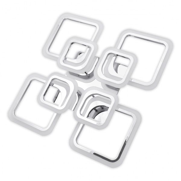 Люстра светодиодная Hopfen Fenster с пультом ДУ 120 Вт хром 