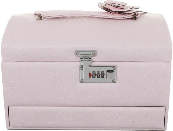 Скринька для прикрас квітка пудровий 30х23х19,5 см Delux