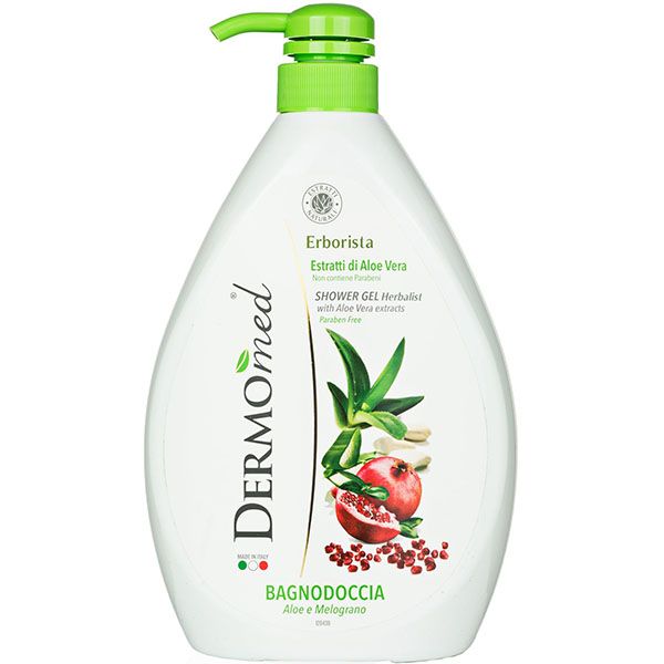 Гель для душа DermoMed Алоэ и гранат 1000 мл