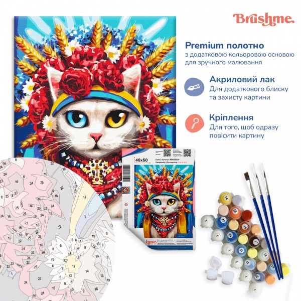 Картина по номерам Премиум Свободна @Полина Скурихина PBS53274 40x50 см Brushme 