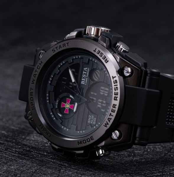 Часы тактические Tattoo ( с гербом ЗСУ) BESTA black (NULL)