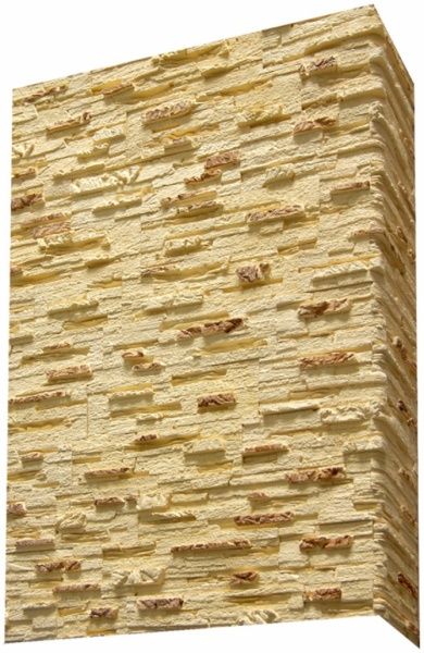 Плитка гипсовая уголок Живой камень Европа 20 1,2 пог.м 