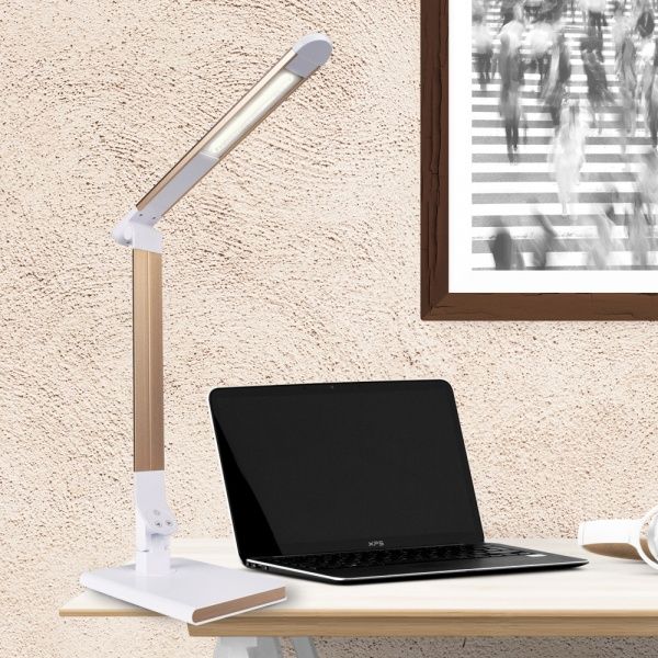 Настольная лампа LED DE1147 6 Вт белый/золото 