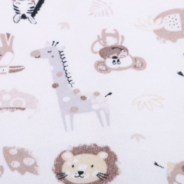 Боди детское унисекс Baby Veres Crazy Zoo р.62 бежево-коричневый-2 