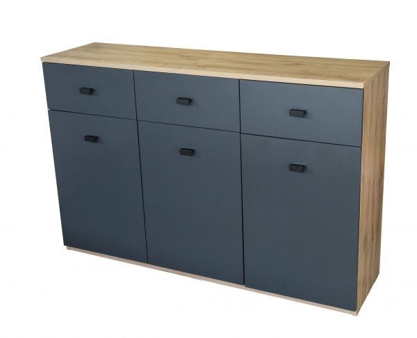 Комод Aqua Rodos Тessa 3ш севілья/антрацит 