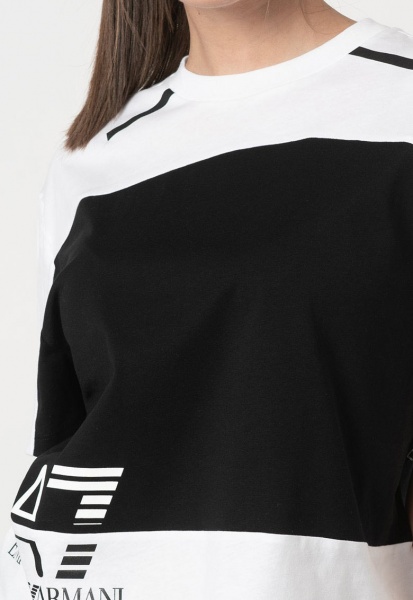 Футболка EA7 T-SHIRT 3KTT04-TJ9ZZ-1100 р.S білий