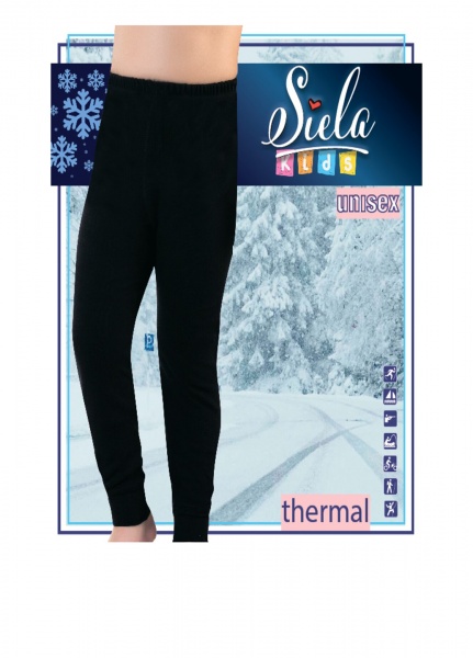 Термолеггинсы SIELA 131 р.134 черный 