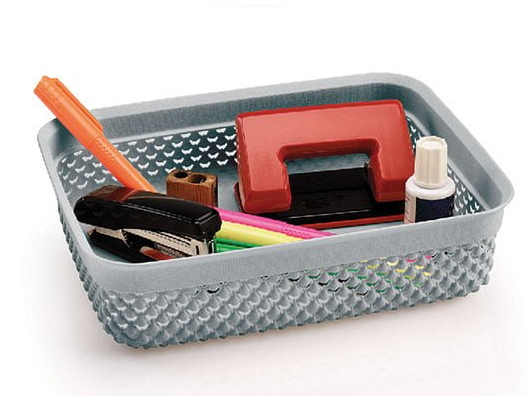 Кошик Ucsan Plastik DROP прямокутна А4 сірий 