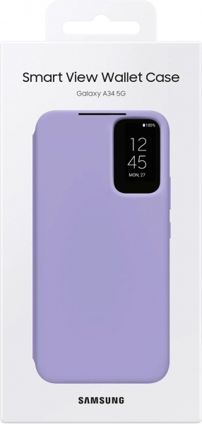 Чохол-книжка Samsung Smart View Wallet Case Blueberry для A34 (EF-ZA346CVEGRU)