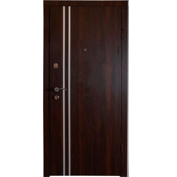 Двері вхідні Стандарт 522А 2070х860 мм темний горіх праві