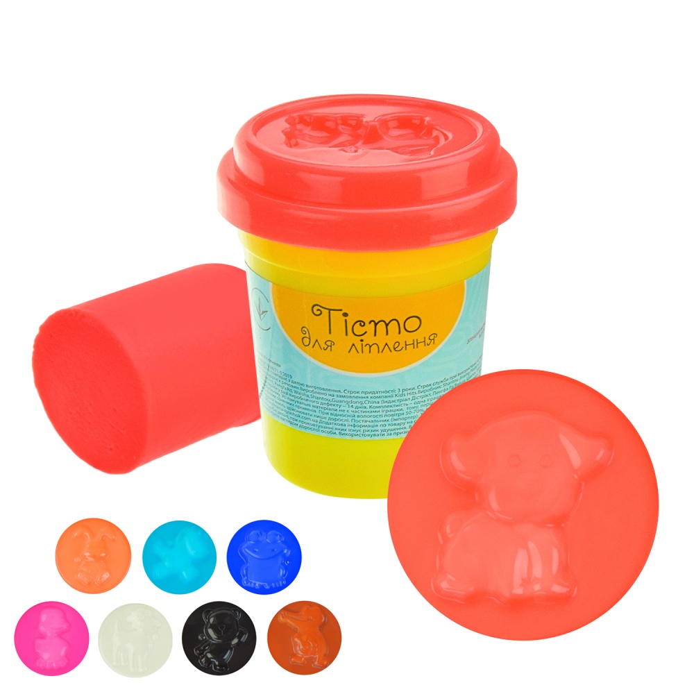 Тісто для ліплення Shantou червоний колір (баночка 50 г) PL-0607-005