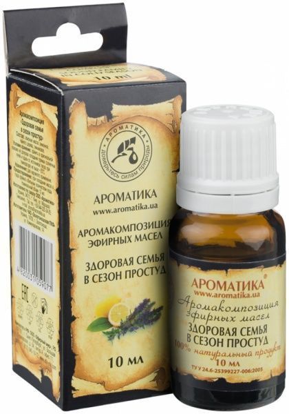 Аромакомпозиція Здоровая семья в сезон простуд 10 мл 