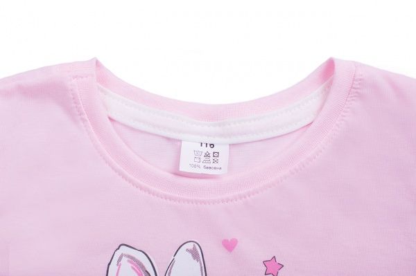 Футболка для девочек Luna Kids с принтом Sweet Dream р.116 розовый 