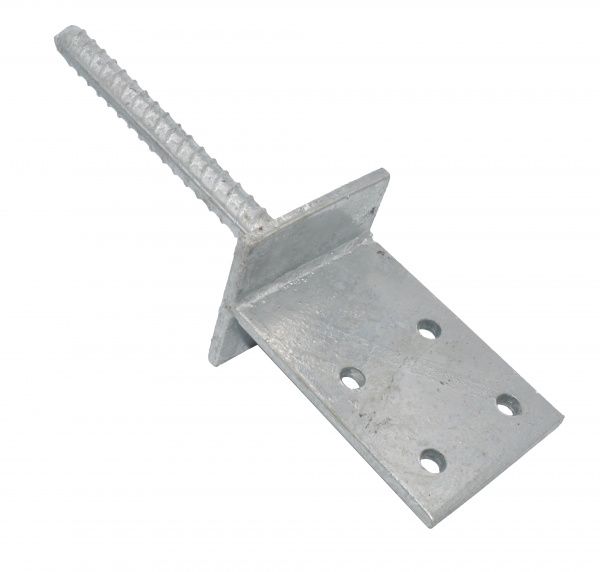 Опора колони заливна Т-подібна 90x90 мм 8 мм 1 шт. 