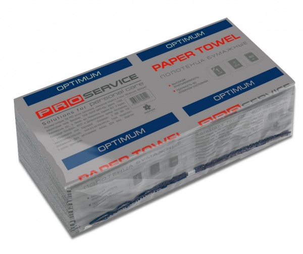 Паперові рушники PROservice OPTIMUM сірий одношаровий 160 шт.