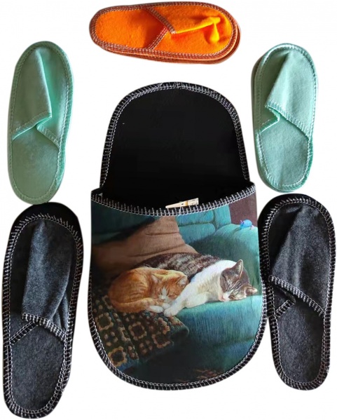 Набор тапочек La Nuit для гостей 5 пар р.one size разноцветный Sleeping Cats 
