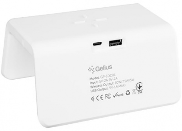 Годинник настільний Pro Smart Desktop Clock Time Bridge GP-SDC01 + бездротова зарядка Gelius